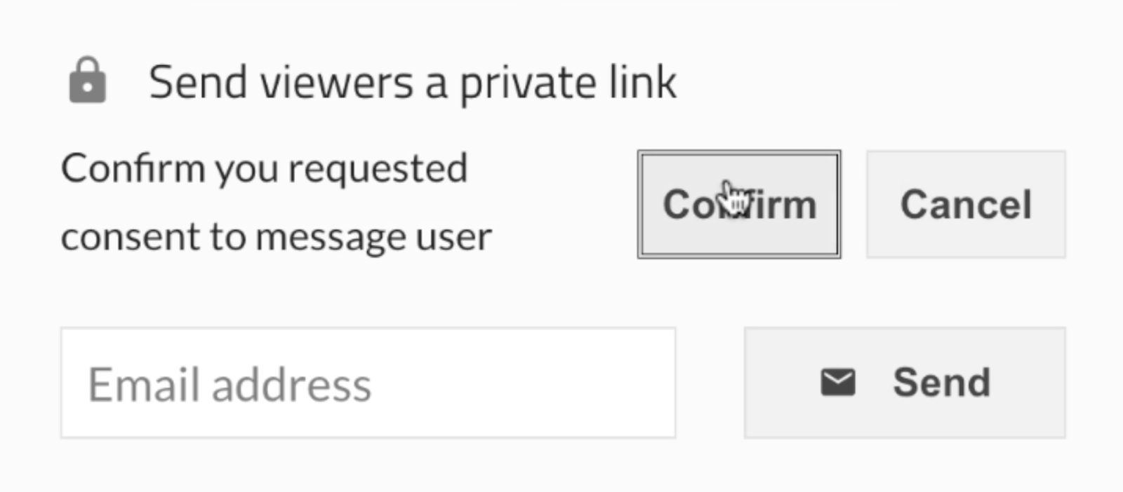Confirm Consent for Sending Message