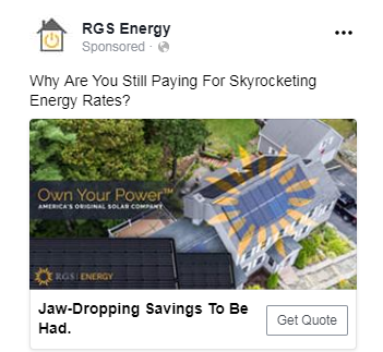 targeted solar ads for leads